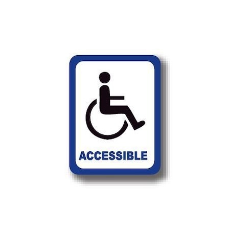 Ergomat 12in x 12in RECTANGLE SIGNS - Accessible DSV-SIGN 144 #7059 -UEN